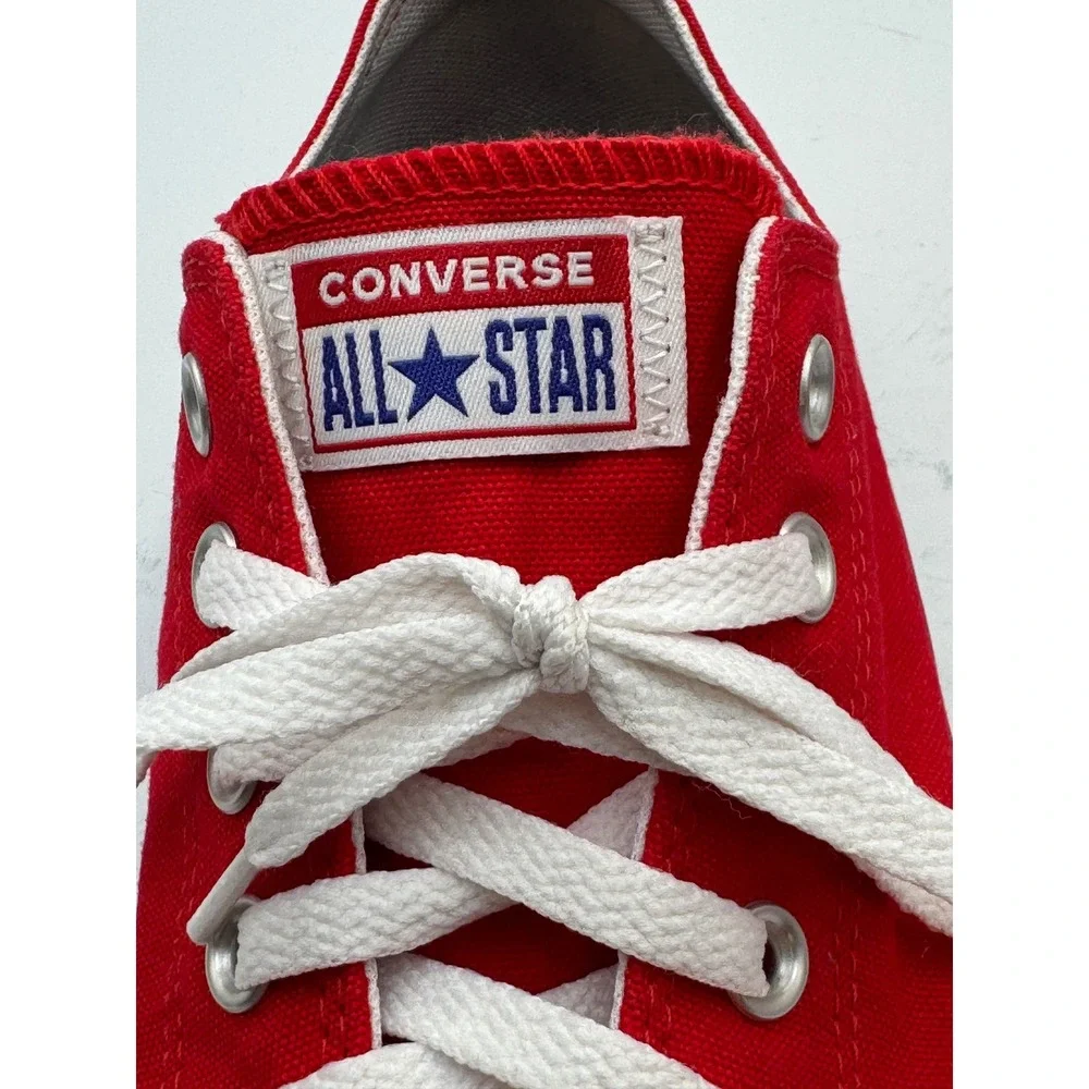 Converse All Star Low Top Red Canvas Sneakers 168958C Mens 11‎ Wos 13